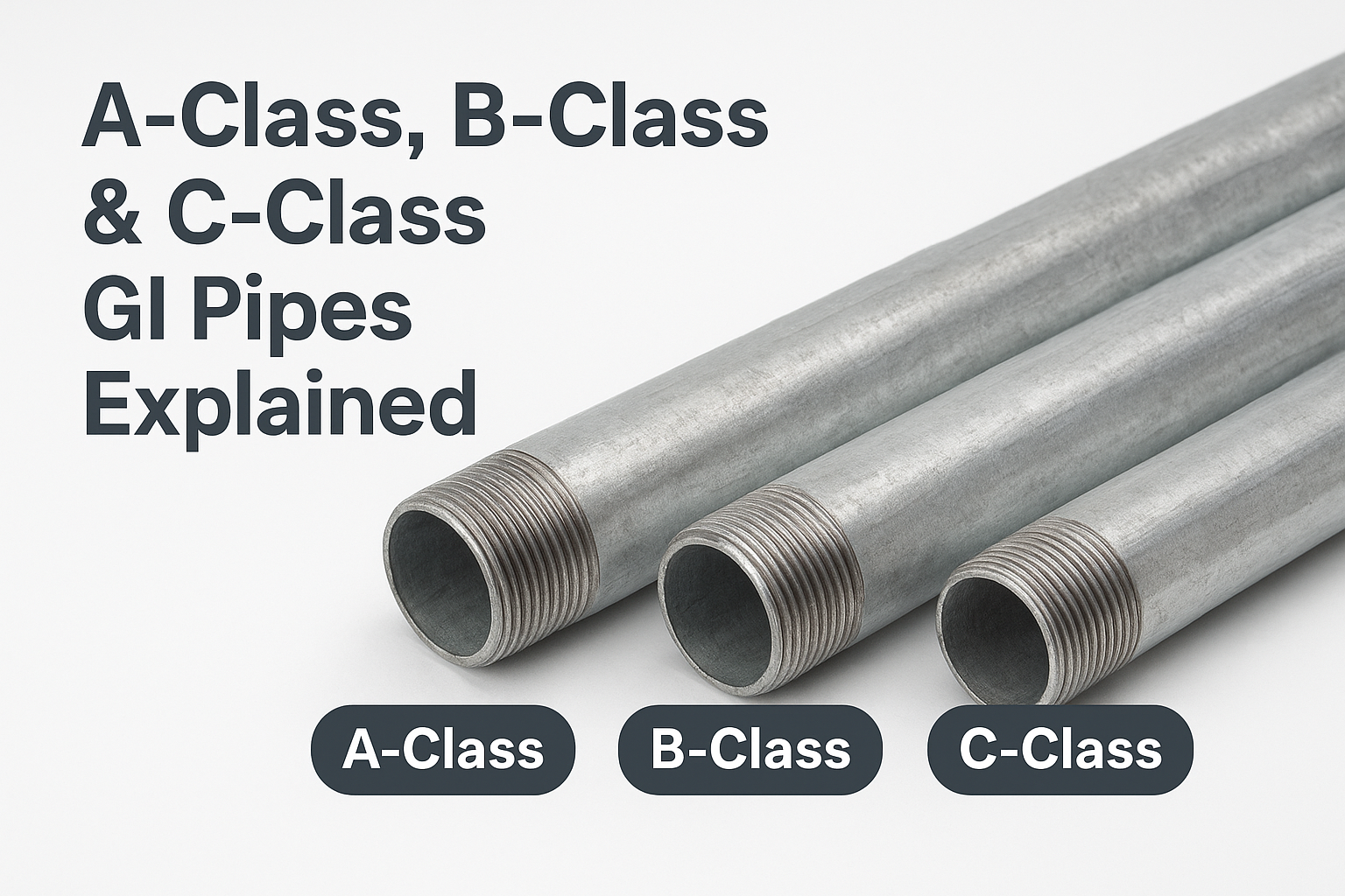 A-Class, B-Class & C-Class GI Pipes Explained