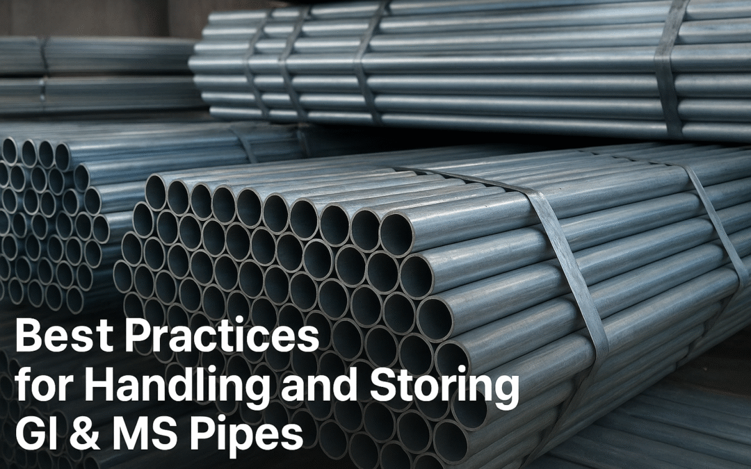 Best Practices for Handling and Storing GI & MS Pipes