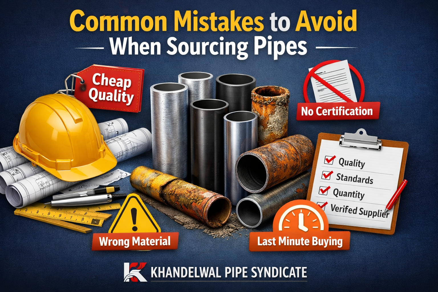 Common Mistakes to Avoid When Sourcing Pipes