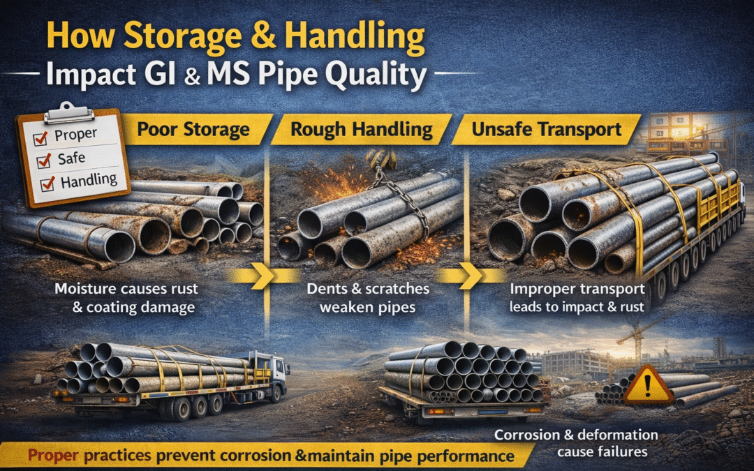 How Storage & Handling Impact GI & MS Pipe Quality
