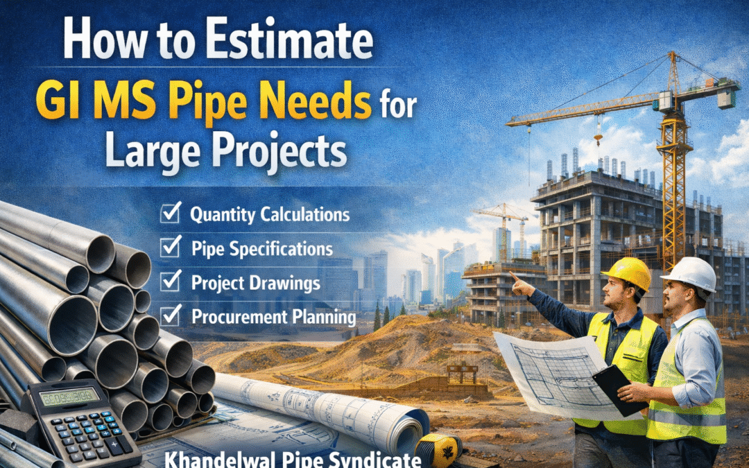 How to Estimate GI MS Pipe Needs for Large Projects